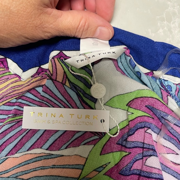 NWT Trina Turk Paradise Plume Kimono Cover Up - Picture 5 of 8